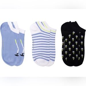 Kate Spade Socks (3 Pack) 🏌️‍♂️No Show Socks (Golf Print)